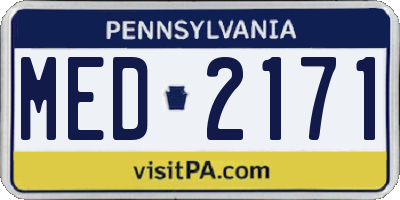 PA license plate MED2171