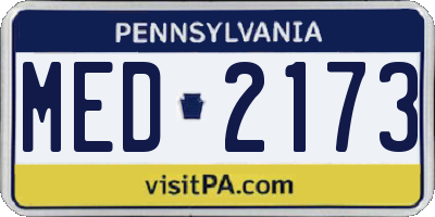 PA license plate MED2173