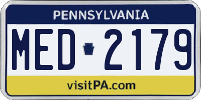 PA license plate MED2179