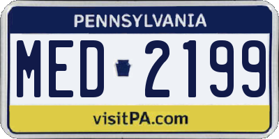 PA license plate MED2199