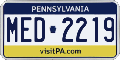 PA license plate MED2219