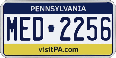 PA license plate MED2256