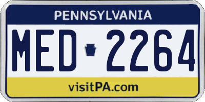 PA license plate MED2264