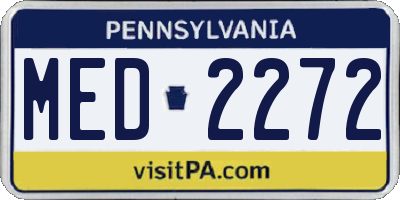 PA license plate MED2272