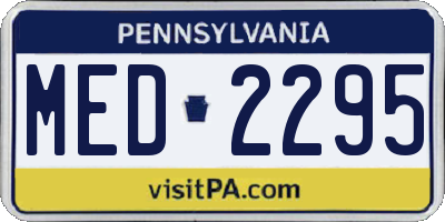 PA license plate MED2295