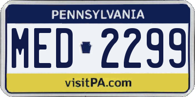 PA license plate MED2299