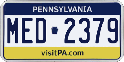 PA license plate MED2379