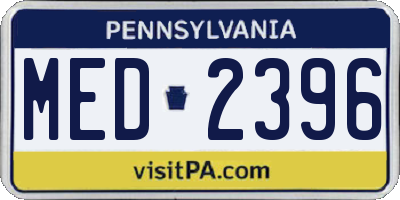 PA license plate MED2396