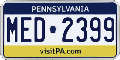 PA license plate MED2399