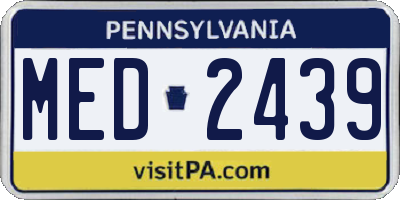 PA license plate MED2439