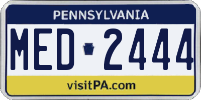 PA license plate MED2444