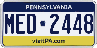 PA license plate MED2448