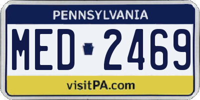 PA license plate MED2469