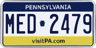 PA license plate MED2479