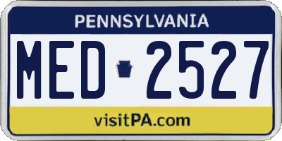 PA license plate MED2527