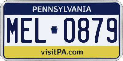 PA license plate MEL0879
