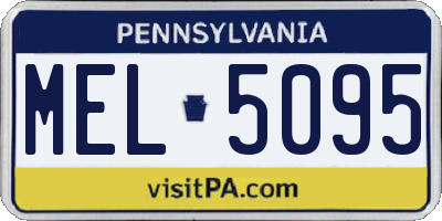 PA license plate MEL5095