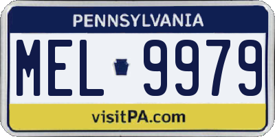PA license plate MEL9979