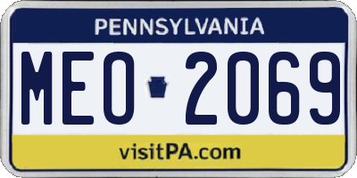 PA license plate MEO2069