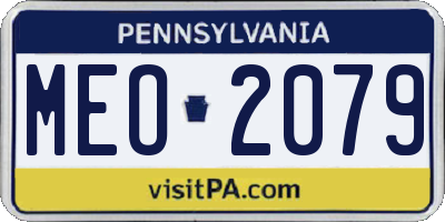 PA license plate MEO2079