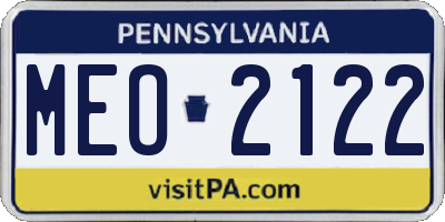 PA license plate MEO2122