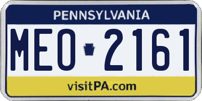 PA license plate MEO2161