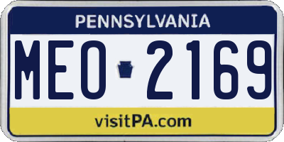 PA license plate MEO2169