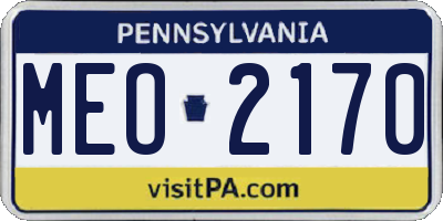 PA license plate MEO2170