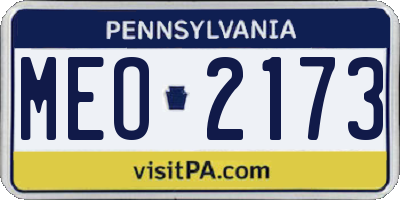 PA license plate MEO2173
