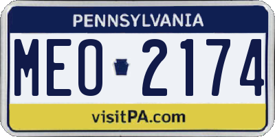 PA license plate MEO2174