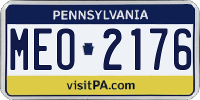 PA license plate MEO2176