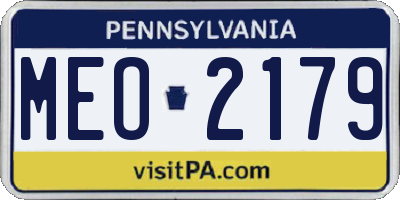 PA license plate MEO2179