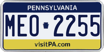 PA license plate MEO2255