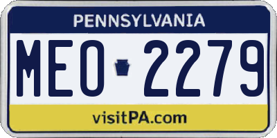 PA license plate MEO2279