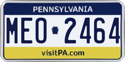 PA license plate MEO2464