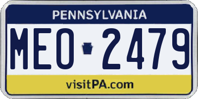 PA license plate MEO2479