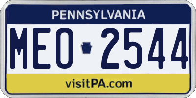 PA license plate MEO2544