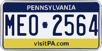 PA license plate MEO2564