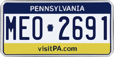 PA license plate MEO2691