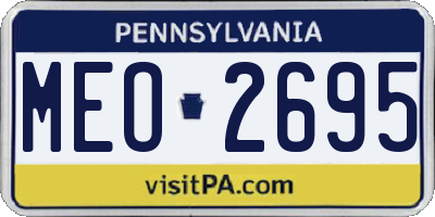 PA license plate MEO2695