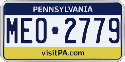 PA license plate MEO2779