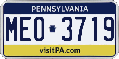 PA license plate MEO3719