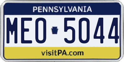 PA license plate MEO5044