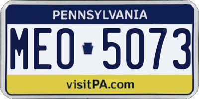 PA license plate MEO5073