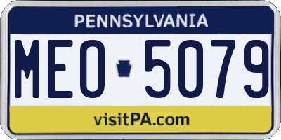 PA license plate MEO5079