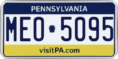 PA license plate MEO5095