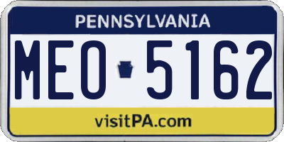PA license plate MEO5162