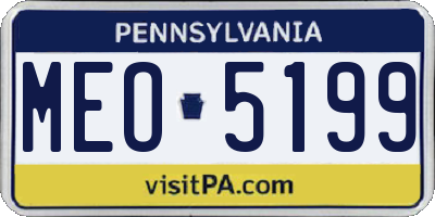PA license plate MEO5199
