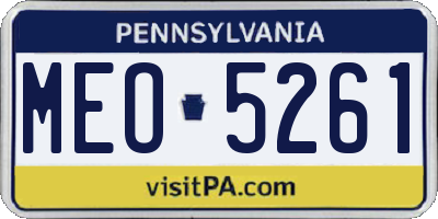 PA license plate MEO5261