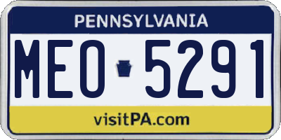 PA license plate MEO5291